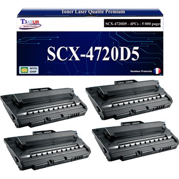 Lot de 2 Toners compatibles Samsung SCX4720 (SCX-4720D5)- 5 000 pages