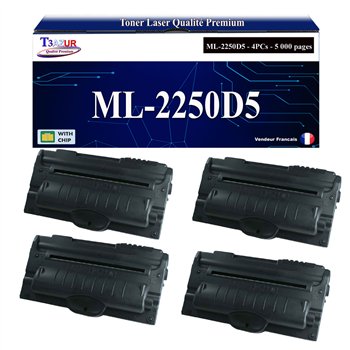 Lot de 2 Toners compatibles Samsung ML2250/ML2251 (ML-2250D5) - 5 000 pages