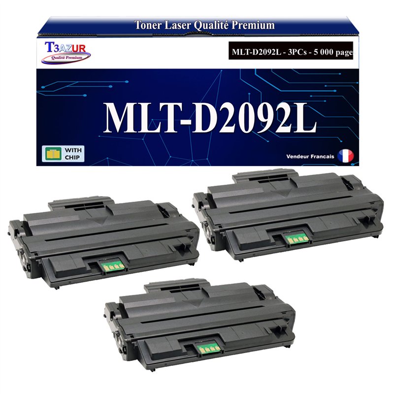 Toner compatible Samsung MLT-D2092L/MLT-D2092S - Noir - 5 000 pages