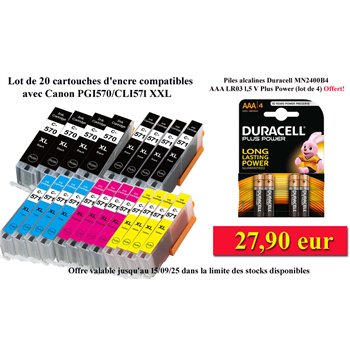 Lot de 10 Cartouches Compatibles Canon PGI570/CLI571 XL