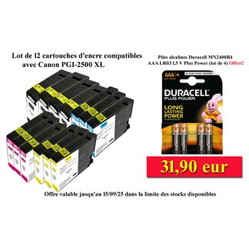 Lot de 8 Cartouches compatibles CANON PGI-2500 XL