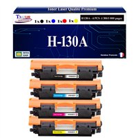 Lot de 4 Toners compatibles HP CF350A/ CF351A/ CF352A/ CF353A(130A)