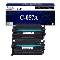 Lot de 2 Toners compatibles avec Canon 057H (3010C002/3010C004) - 10 000 pages