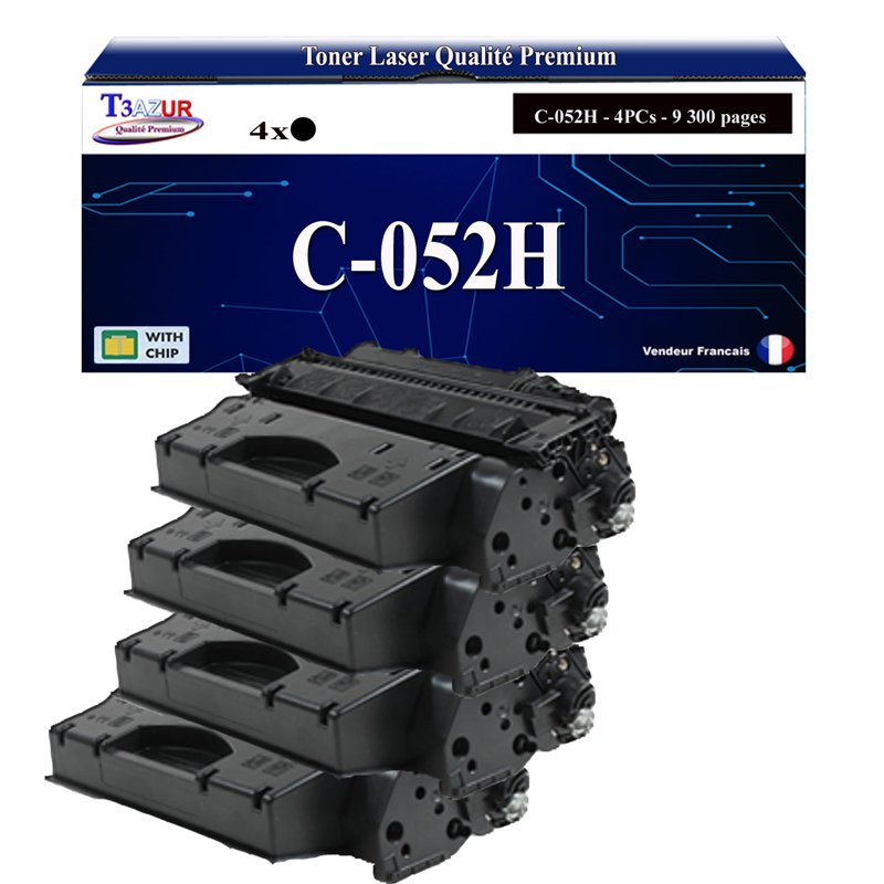 4x Toners compatibles avec Canon 052H (2200C002)- 9 200 pages 4x Toners compatibles avec Canon 052H (2200C002)- 9 200 pages