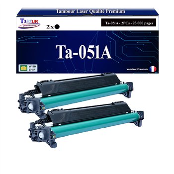 Kit Tambour compatible Canon 051 (2170C001) - 23 000 pages