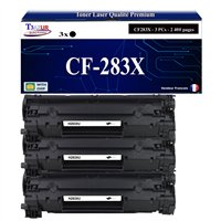 Toner compatible avec HP CF283X (83X) - 2 400 pages
