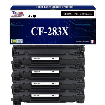 Toner compatible avec HP CF283X (83X) - 2 400 pages