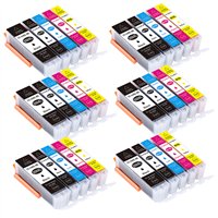 Lot de 30 Cartouches compatibles pour Canon PGI-550 XL / CLI-551 XL (avec puce)