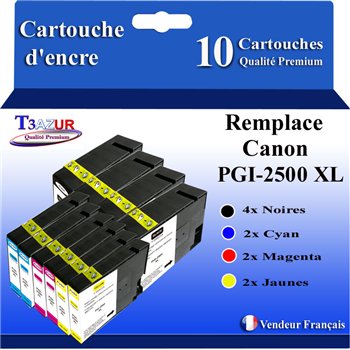 Lot de 8 Cartouches compatibles CANON PGI-2500 XL