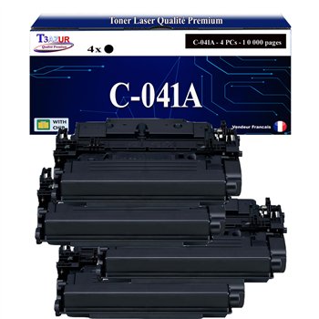 4x Toners compatibles avec Canon 041 (0452C002) - 10 000 pages