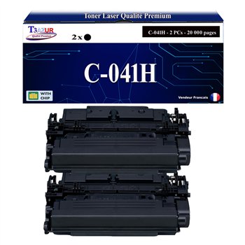 2x Toners compatibles avec Canon 041H (0453C002) - 20 000 pages