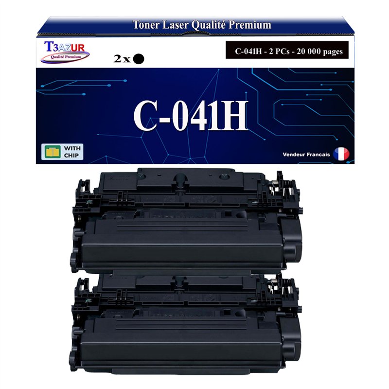 2x Toners compatibles avec Canon 041H (0453C002) - 20 000 pages 2x Toners compatibles avec Canon 041H (0453C002) - 20 000 pages