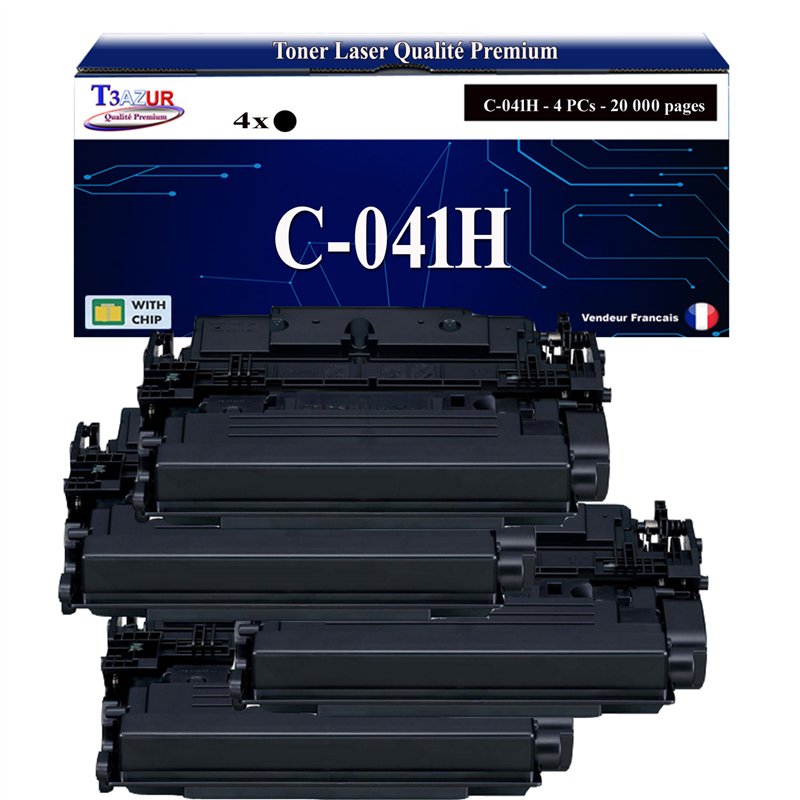 4x Toners compatibles avec Canon 041H (0453C002) - 20 000 pages 4x Toners compatibles avec Canon 041H (0453C002) - 20 000 pages