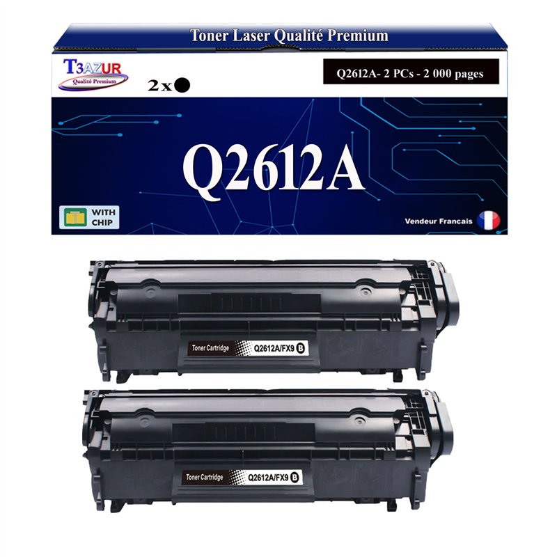 Toner compatible HP Q2612A (12A) - 2 000 pages