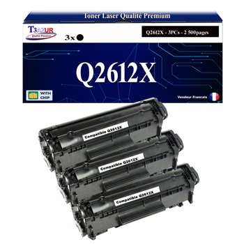 Toner compatible HP Q2612X (12X)- 2 500 pages