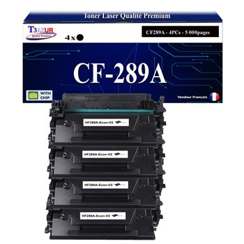 Toner compatible avec HP CF289A noir - Remplace 89A (avec puce)