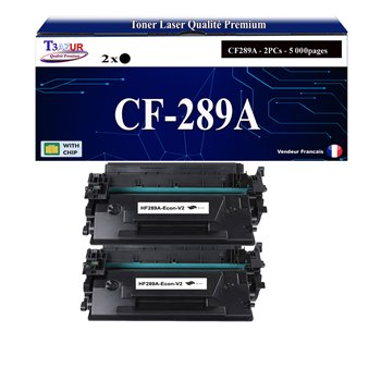 Toner compatible avec HP CF289A noir - Remplace 89A (avec puce)