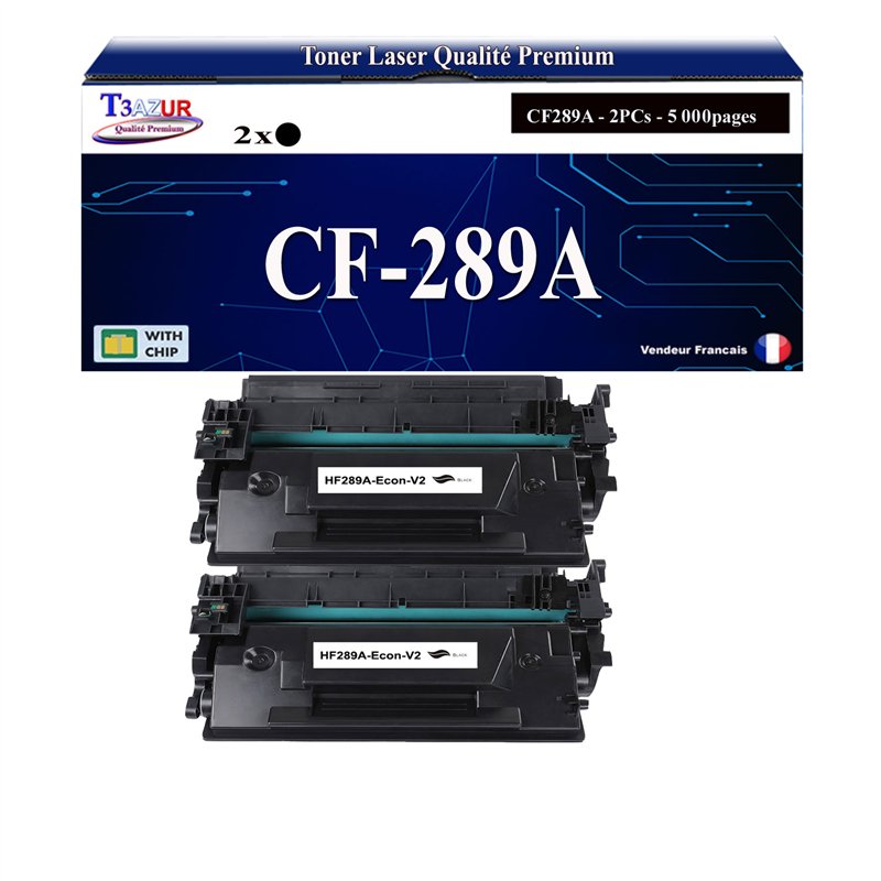 Toner compatible avec HP CF289A noir - Remplace 89A (avec puce)