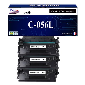 3x Toners compatibles avec Canon 056L (3006C002) - 5 000 pages