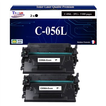 2x Toners compatibles avec Canon 056L (3006C002) - 5 000 pages
