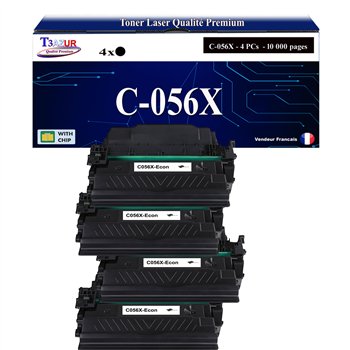 4x Toners compatibles avec Canon 056X (3007C002) - 10 000 pages
