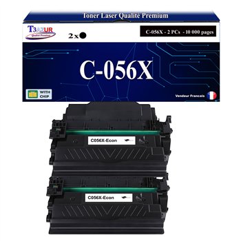 2x Toners compatibles avec Canon 056X (3007C002) - 10 000 pages