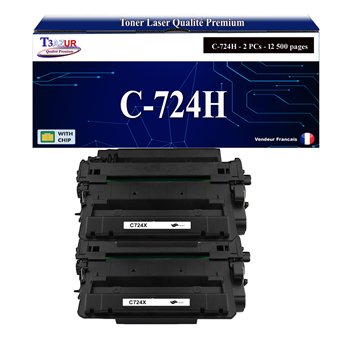 Toner compatible Canon 724H (3482B002) -12 500 pages