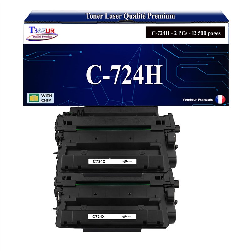 Toner compatible Canon 724H (3482B002) -12 500 pages