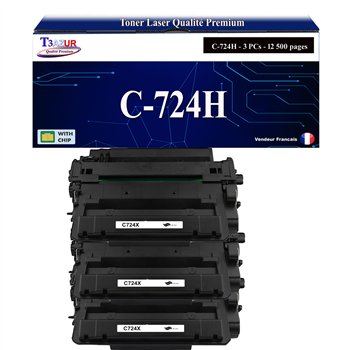 Toner compatible Canon 724H (3482B002) -12 500 pages