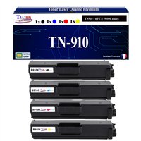 Lot de 4 toners compatibles Brother TN910