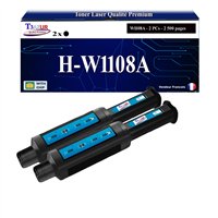 Lot de 2 Toners compatibles HP W1108A (108A)