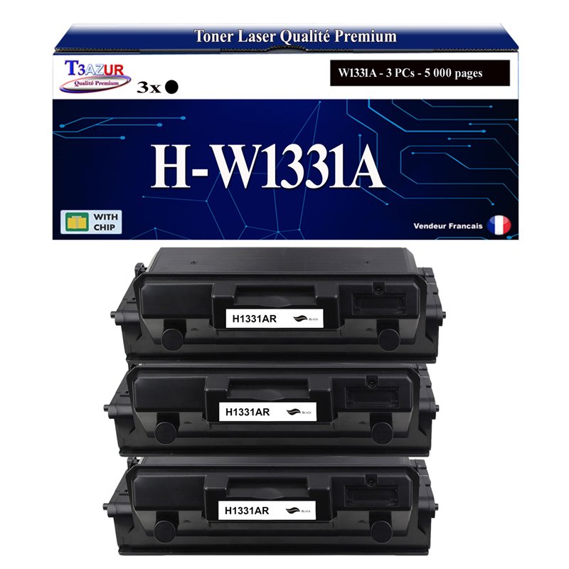 Lot de 3 Toners compatibles HP 331A (W1331A) -5 000 pages