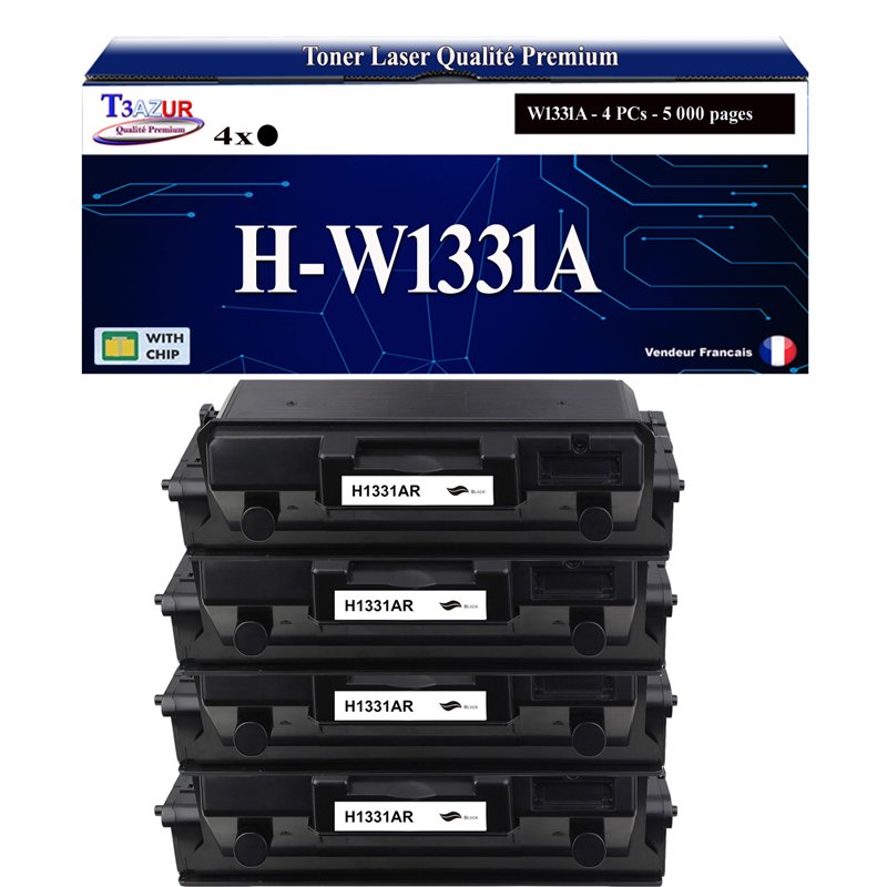 Lot de 4 Toners compatibles HP 331A (W1331A) -5 000 pages