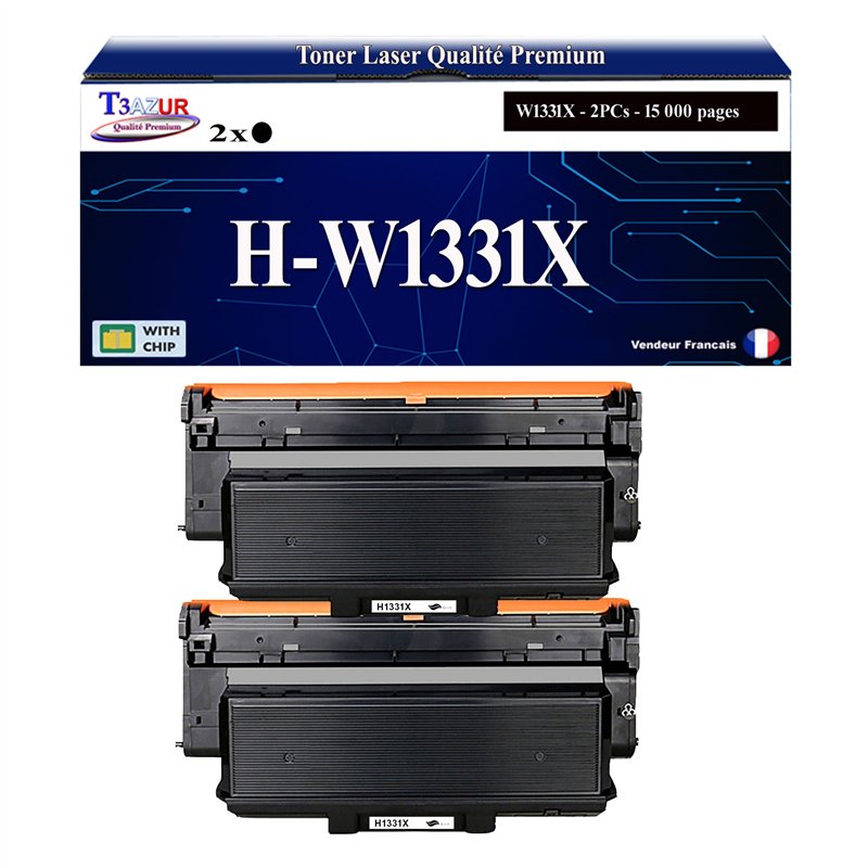 2x Toners compatibles avec HP 331X (W1331X) - 15 000 pages