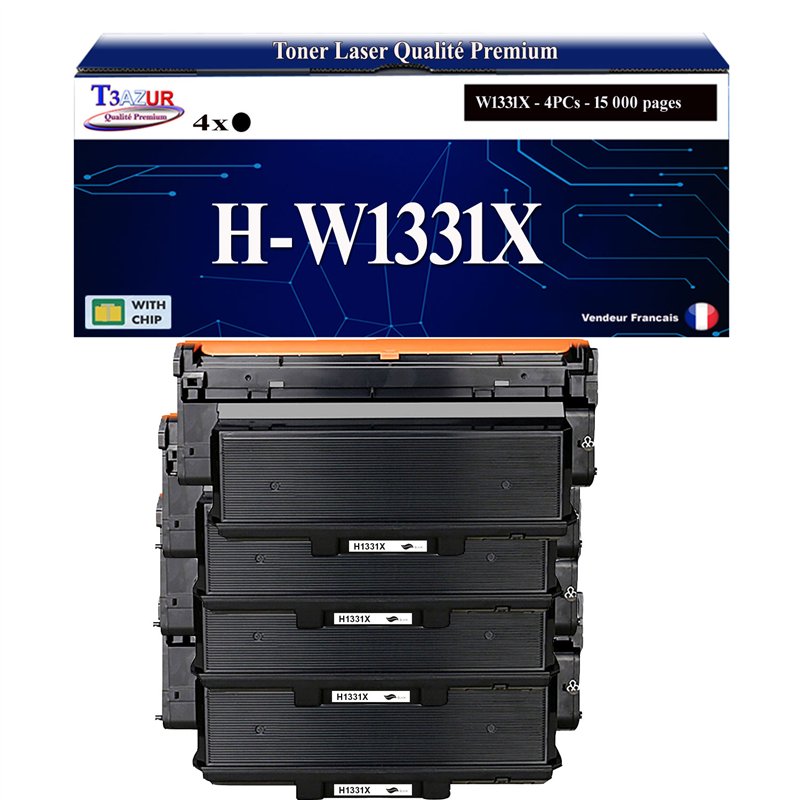 4x Toners compatibles avec HP 331X (W1331X) - 15 000 pages