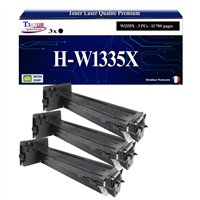 3x Toners compatibles HP 335X (W1335X) Noir -13 700 pages