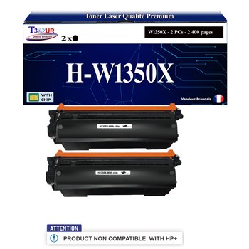 2x Toners compatibles avec HP W135XA (135X) - 1 100 pages (non compatibles avec les Imprimantes HP+)
