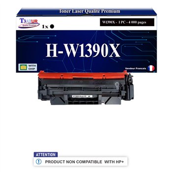 Toner compatible avec HP W1390X (139X) - 4 000 pages (non compatibles avec les Imprimantes HP+)