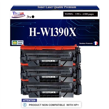 Toner compatible avec HP W1390X (139X) - 4 000 pages (non compatibles avec les Imprimantes HP+)