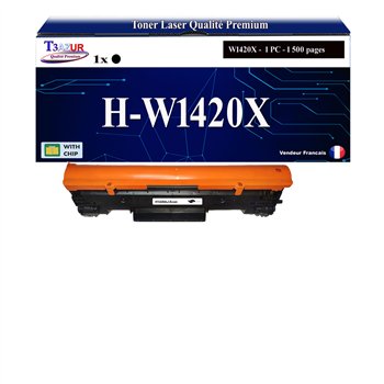 Toner compatible avec HP W1420X (142X) Noir - 1 500 pages