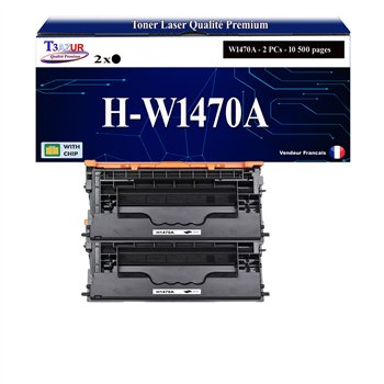 2x Toners compatibles avec W1470A (147A) - 10 500 pages