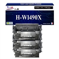 3x Toners compatibles avec HP W1490X (149X)- 9 500 pages