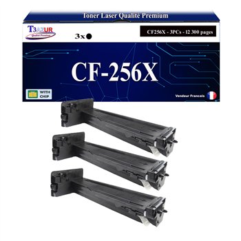 3x Toners compatibles HP CF256X (56X) -12 300 pages