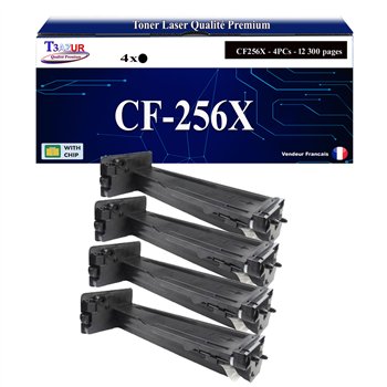 4x Toners compatibles HP CF256X (56X) -12 300 pages