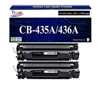 3x Toners compatibles HP CB435A (HP 35A) Noir - 2 000 pages