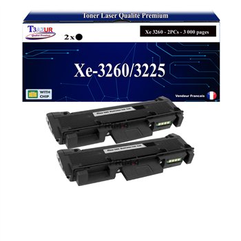 2x Toners compatibles Xerox Phaser 3260/WorkCentre 3225 (106R02777)- 3 000 pages