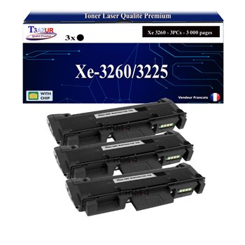 3x Toners compatibles Xerox Phaser 3260/WorkCentre 3225 (106R02777)- 3 000 pages