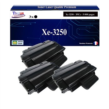 3x Toners compatibles Xerox Phaser 3250 Noir -5 000 pages