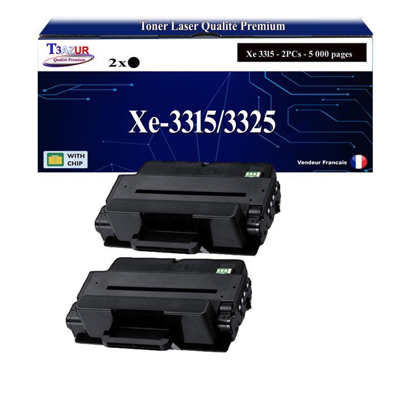 2x Toners compatibles Xerox WorkCentre 3315/3325 (106R02311/106R02313)- 5 000 pages