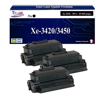 3x Toners compatibles Xerox 3420/ 3450- 10 000 pages